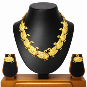 Duck Motif Design Gold Plated Necklace